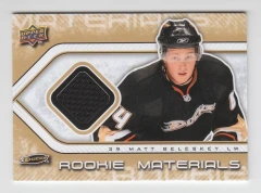 2009-10 Upper Deck Rookie Materials Jersey Matt Beleskey #RM-BE